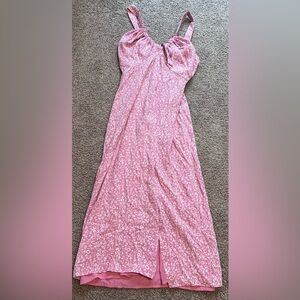 Abercrombie & Fitch Pink Floral Medium Smocked Dress